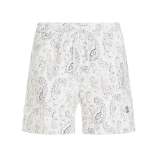 Brunello Cucinelli Paisley Print Drawstring Swim Shorts