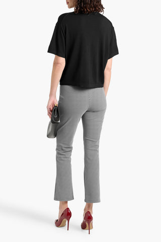 THEORY HOUNDSTOOTH CADY KICK-FLARE PANTS - Size 4