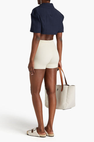 JACQUEMUS BEBI CROPPED HEMP AND COTTON-BLEND SHIRT - Size 38