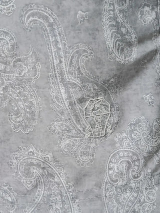 Brunello Cucinelli Grey Textured Paisley Drawstring Swim Shorts