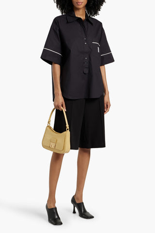 BY MALENE BIRGER MALLIAS EMBROIDERED COTTON-POPLIN SHIRT - Size 40