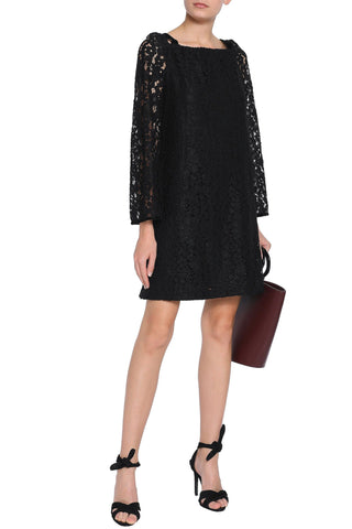 SEE BY CHLOÉ CUTOUT COTTON-BLEND CORDED LACE DRESS - Size 42