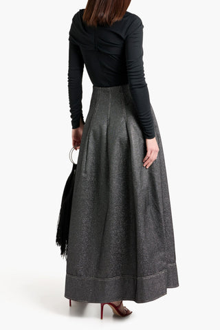 CAROLINA HERRERA ASYMMETRIC DRAPED JERSEY TOP - Size S