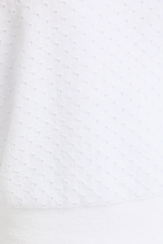 VINCE POINTELLE-KNIT COTTON-BLEND TOP - Size S
