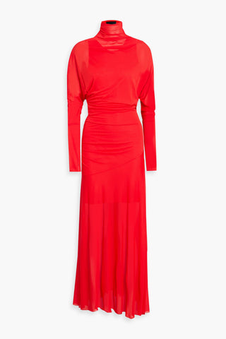 PROENZA SCHOULER PAULA DRAPED CREPE-JERSEY MAXI DRESS - Size 6