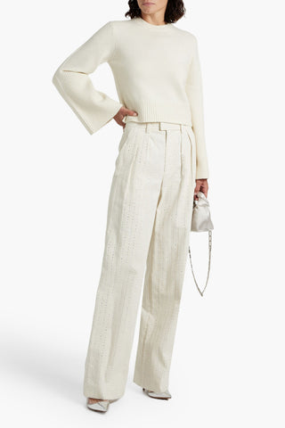 A.L.C. CLOVER MERINO WOOL-BLEND SWEATER - Size S