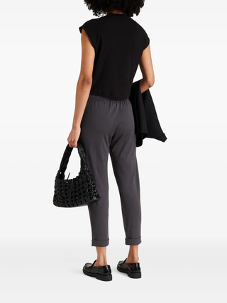 Brunello Cucinelli Ribbed Knit Relaxed Pants with Pockets
