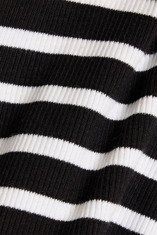 VERONICA BEARD JORDYN CROPPED STRIPED COTTON-BLEND JERSEY TANK - Size XXS