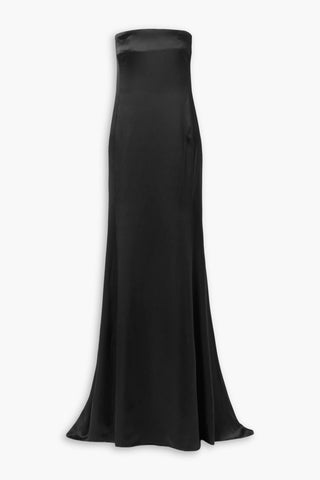 NILI LOTAN ESMEE STRAPLESS SILK-SATIN GOWN - Size 10