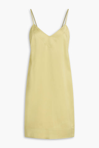 TOTEME SATIN-CREPE MINI DRESS - Size 40