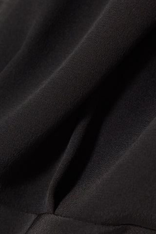 TOTEME TIE-DETAILED GATHERED SILK CREPE DE CHINE CAMISOLE - Size 42