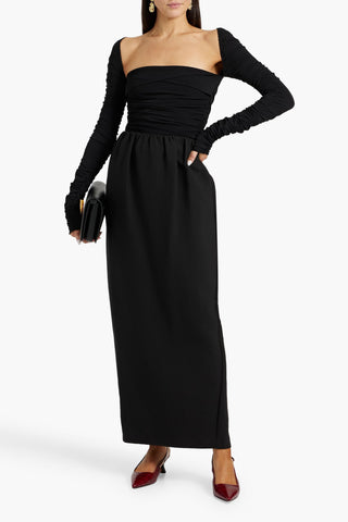 KHAITE TALA RUCHED STRETCH-JERSEY TOP - Size M