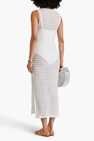 MELISSA ODABASH ANNABEL CROCHET MIDI DRESS - Size S