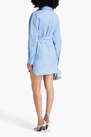 ALEXANDER WANG COTTON-POPLIN MINI SHIRT DRESS - Size 6