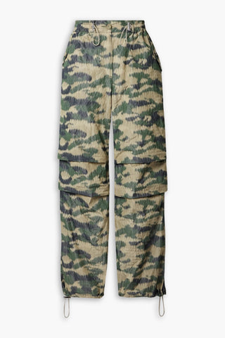HALFBOY CAMOUFLAGE-PRINT RIPSTOP STRAIGHT-LEG CARGO PANTS - Size XS