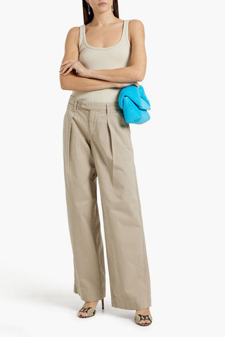 SLVRLAKE LOLA COTTON-TWILL WIDE-LEG PANTS - Size 29