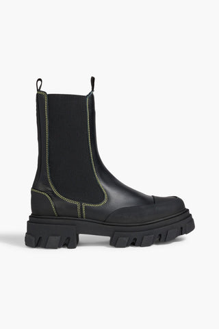 GANNI LEATHER CHELSEA BOOTS - Size 40