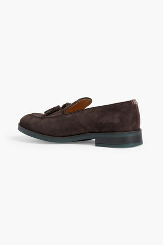 PAUL SMITH LAWRENCE TASSELED SUEDE LOAFERS - Size 8