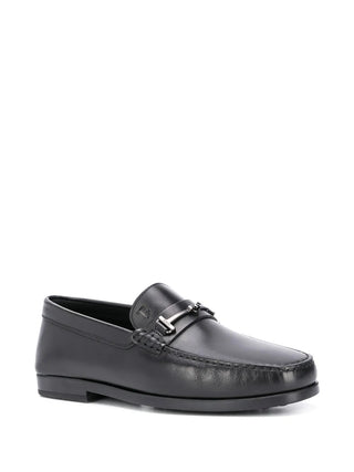 Tods Smooth Leather Metal Bit Loafers