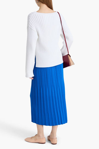 MARNI RIBBED COTTON-BLEND SWEATER - Size 40