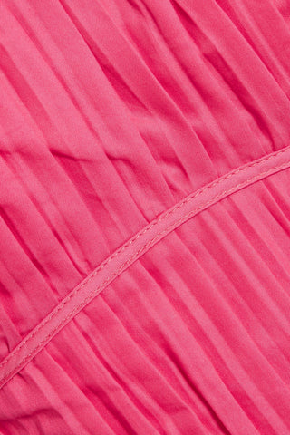 AJE. PEPPER CROPPED PLEATED COTTON-POPLIN TOP - Size 10