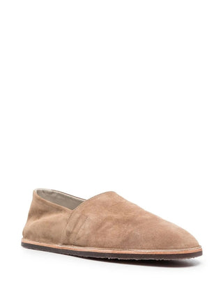 Brunello Cucinelli Suede Slip-On Pointed Toe Espadrilles