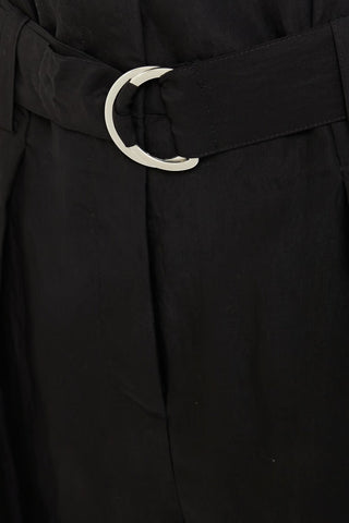 3.1 PHILLIP LIM PLEATED TENCEL-BLEND SHORTS - Size 0