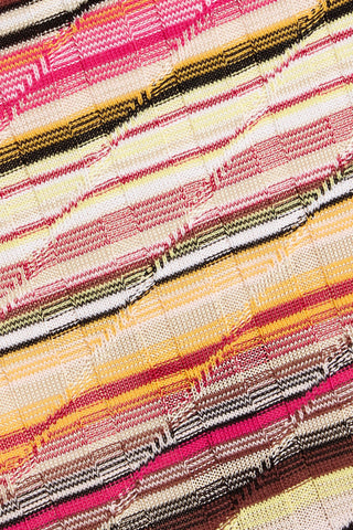 MISSONI SPACE-DYED RIBBED COTTON-BLEND SKIRT - Size 38