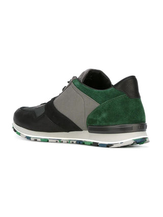Tods Multi-Panel Suede Leather Runner Sneakers