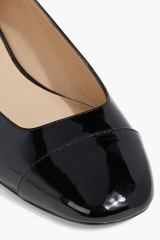STUART WEITZMAN EDEN CRYSTAL-EMBELLISHED PATENT-LEATHER BALLET FLATS - Size 9