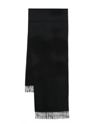 Zegna Zegna Cashmere Fringed Scarf Black