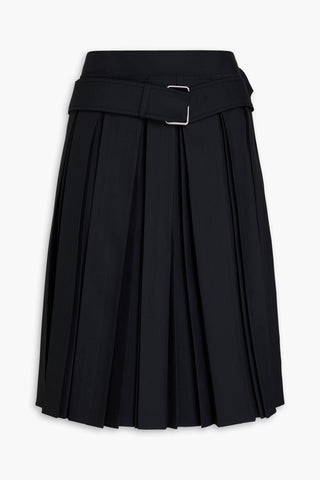 PETER DO BELTED PLEATED SATEEN SKIRT - Size 36