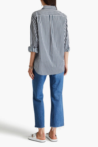 FRAME STRIPED COTTON-POPLIN SHIRT - Size S