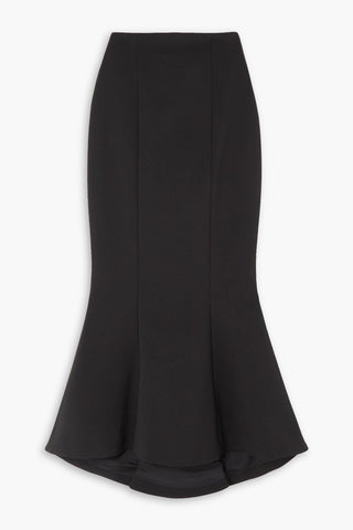BALMAIN STRETCH-COTTON MIDI SKIRT - Size 34