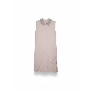 Christian Dior Pink Dress With Diamond Collar