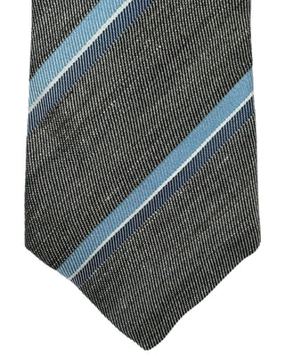 Brunello Cucinelli Textured Woven Multistripe Tie