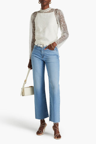 FRAME LE JANE ANKLE HIGH-RISE STRAIGHT-LEG JEANS - Size 33