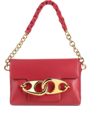 Tom Ford Leather Braided Chain Interlocking Hardware Shoulder Bag