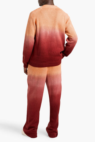 THE ELDER STATESMAN NORA LITE DIP-DYED COTTON CARDIGAN - Size L