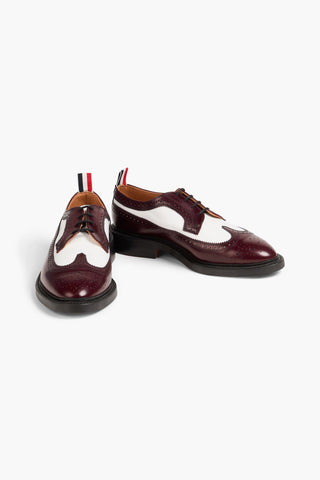 THOM BROWNE TWO-TONE LEATHER BROGUES - Size 12