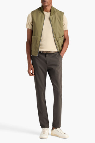 PAIGE STAFFORD SLIM-FIT HERRINGBONE JACQUARD PANTS - Size 33