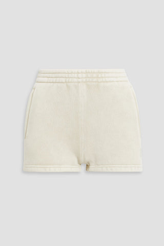 ALEXANDER WANG COTTON-BLEND FLEECE SHORTS - Size S