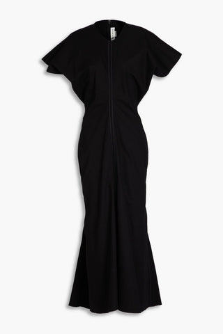 VICTORIA BECKHAM COTTON-BLEND MAXI DRESS - Size 8