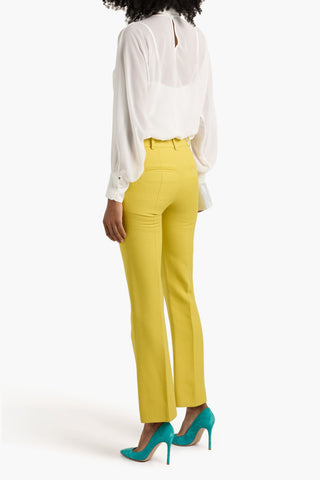 MIKAEL AGHAL TIE-NECK CHIFFON BLOUSE - Size 4