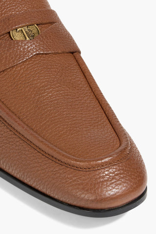 TOD'S PEBBLED-LEATHER PENNY LOAFERS - Size 6