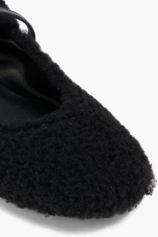 STUART WEITZMAN LENNOX SHEARLING MARY JANE FLATS - Size 7.5