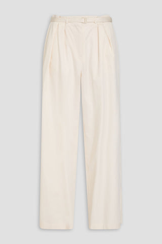 JOSEPH TUNIUS COTTON-SATEEN WIDE-LEG PANTS - Size 32