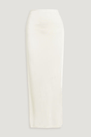 HELMUT LANG SATIN-JERSEY MAXI SKIRT - Size S