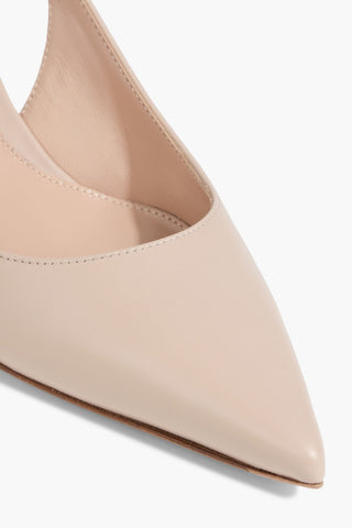 GIANVITO ROSSI RIBBON 55 LEATHER SLINGBACK PUMPS - Size 38