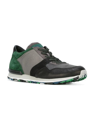 Tods Multi-Panel Suede Leather Runner Sneakers